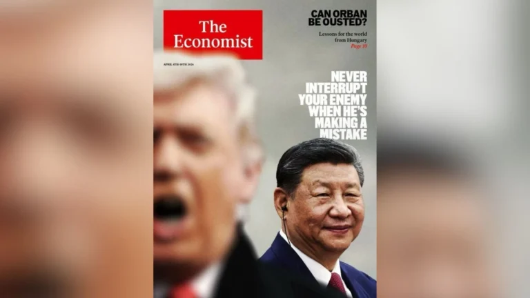 Capa da The Economist mostra Xi Jinping sorrindo com “erros” de Trump