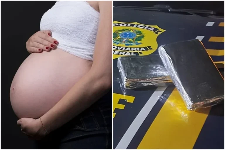 PRF prende grávida de 8 meses com 2,2 kg de cocaína em ônibus