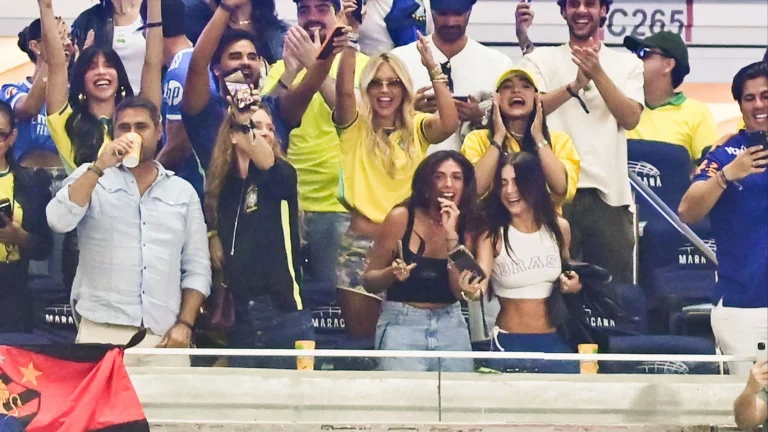 Virginia comemora golaço de Vini Jr. em amistoso do Brasil no Maracanã