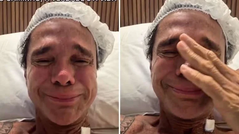 Netinho chora internado ao falar sobre retorno do câncer: Sempre venci os desafios