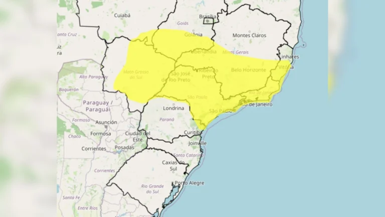 Inmet emite alerta amarelo para tempestades com ventos de até 60 km/h em SP