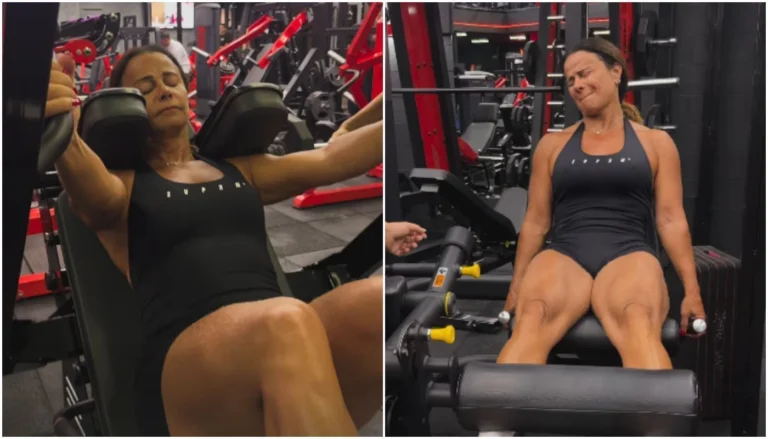 Viviane Araújo retoma treinos após viagem: “Perder quilinhos adquiridos”