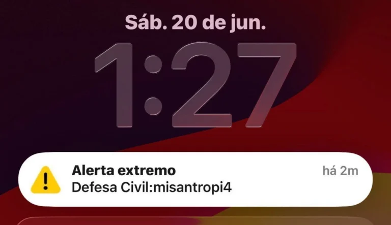 “Alerta extremo” falso chega a celulares do país; ferramenta é desabilitada