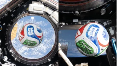 Vídeo: Bola oficial da Copa do Mundo viaja pelo espaço com a Nasa