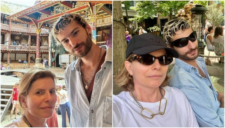 Debora Bloch abre álbum de fotos ao lado do filho em Londres