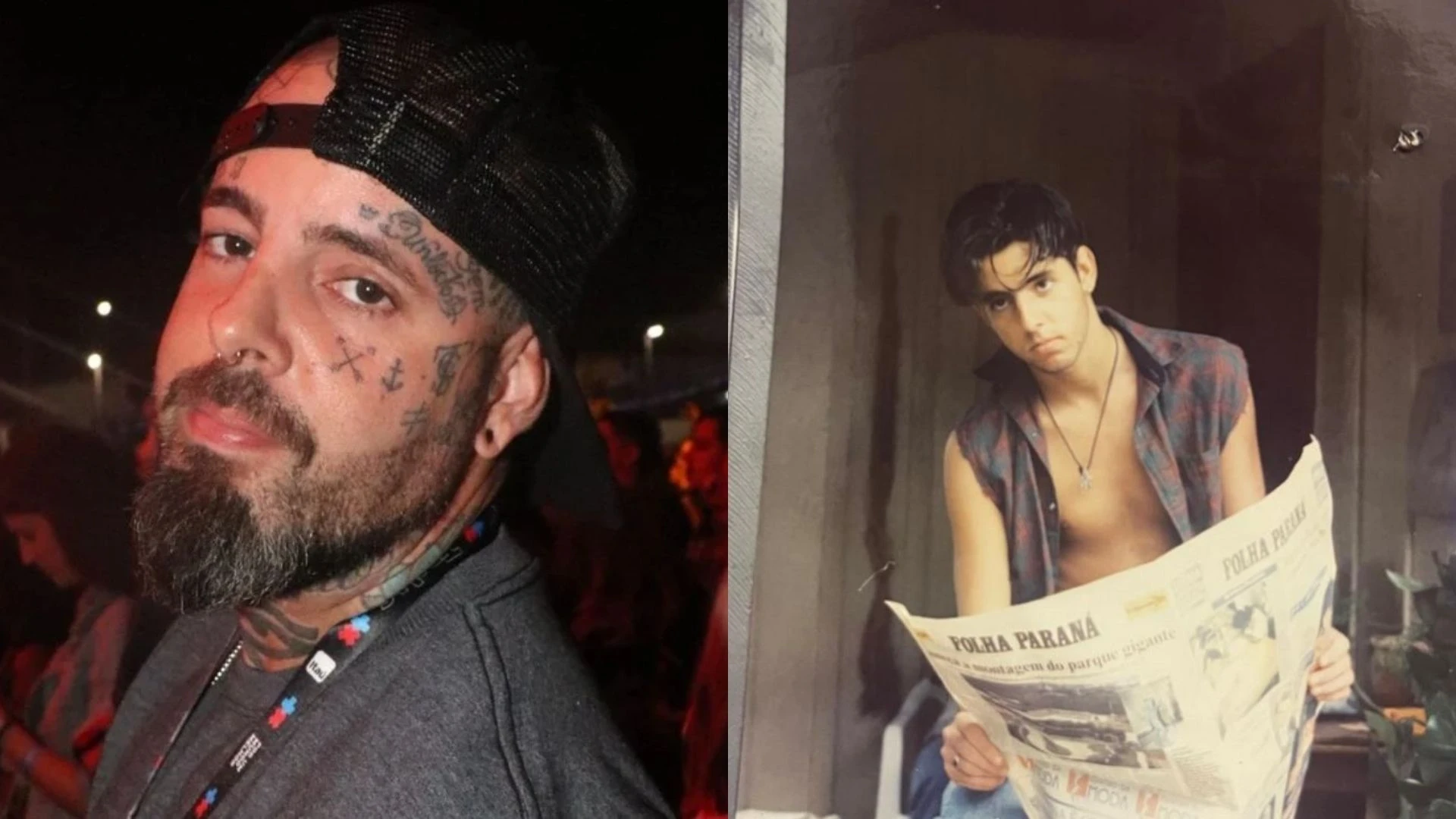 Tico Santa Cruz abre baú de fotos antigas: 