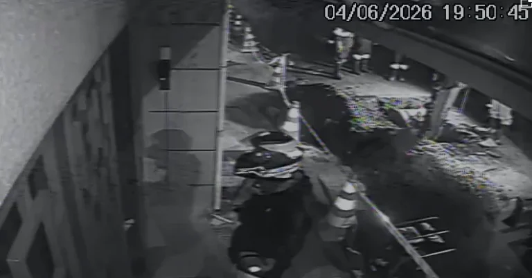Vídeo mostra momento em que gás vaza durante obra da Sabesp em SP