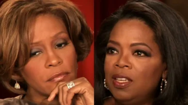 Oprah revela que Whitney caiu em programa por estar sob o efeito de drogas