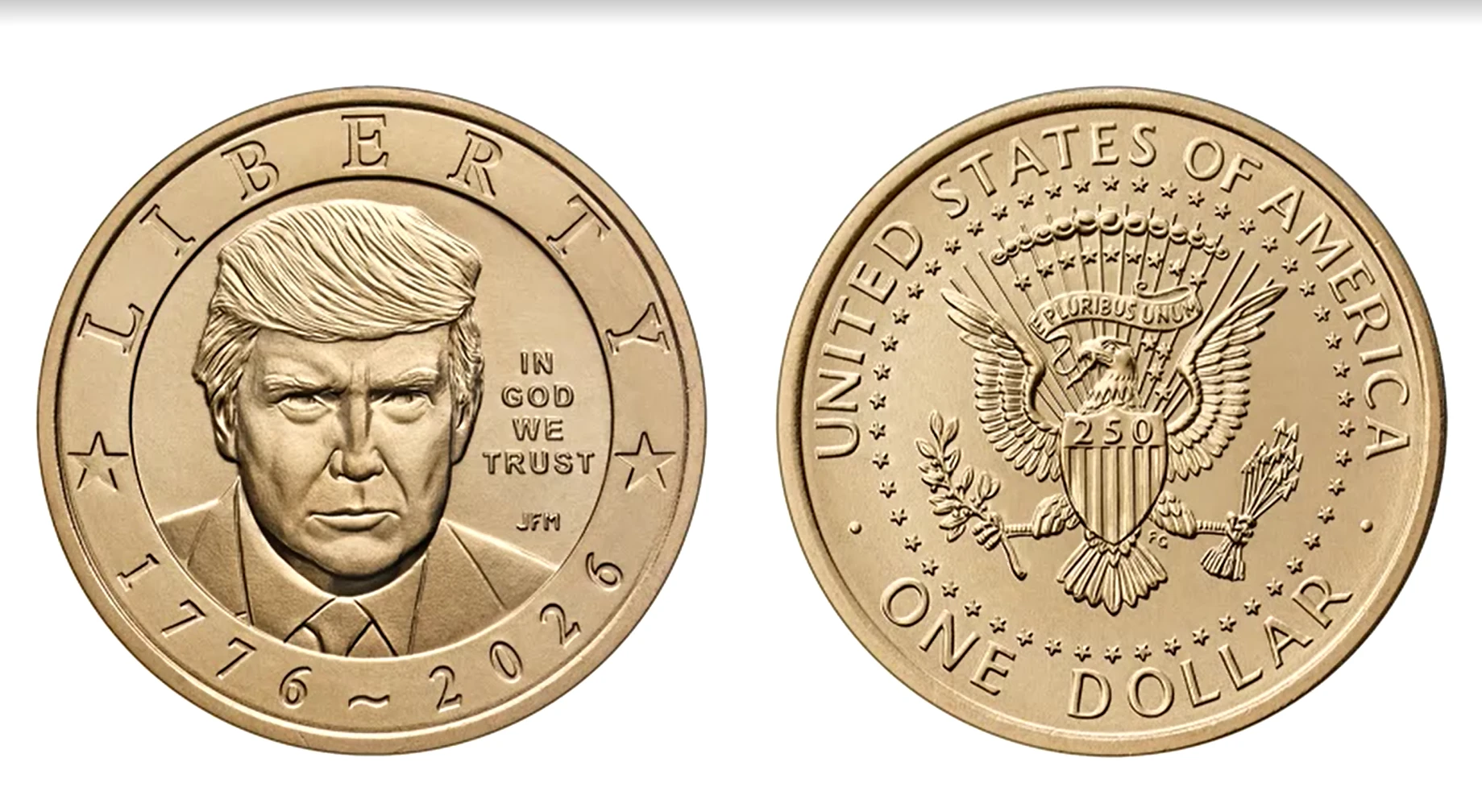 EUA vão produzir moeda com a imagem de Trump, diz secretário do Tesouro
