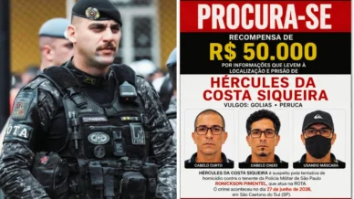 Polícia oferece R$50 mil por informação sobre suspeito de atirar em tenente