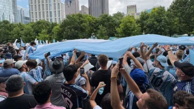 Torcedores da Argentina marcam 