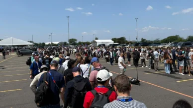 Final da Copa: profissionais enfrentam fila de mais de 3 horas no estádio
