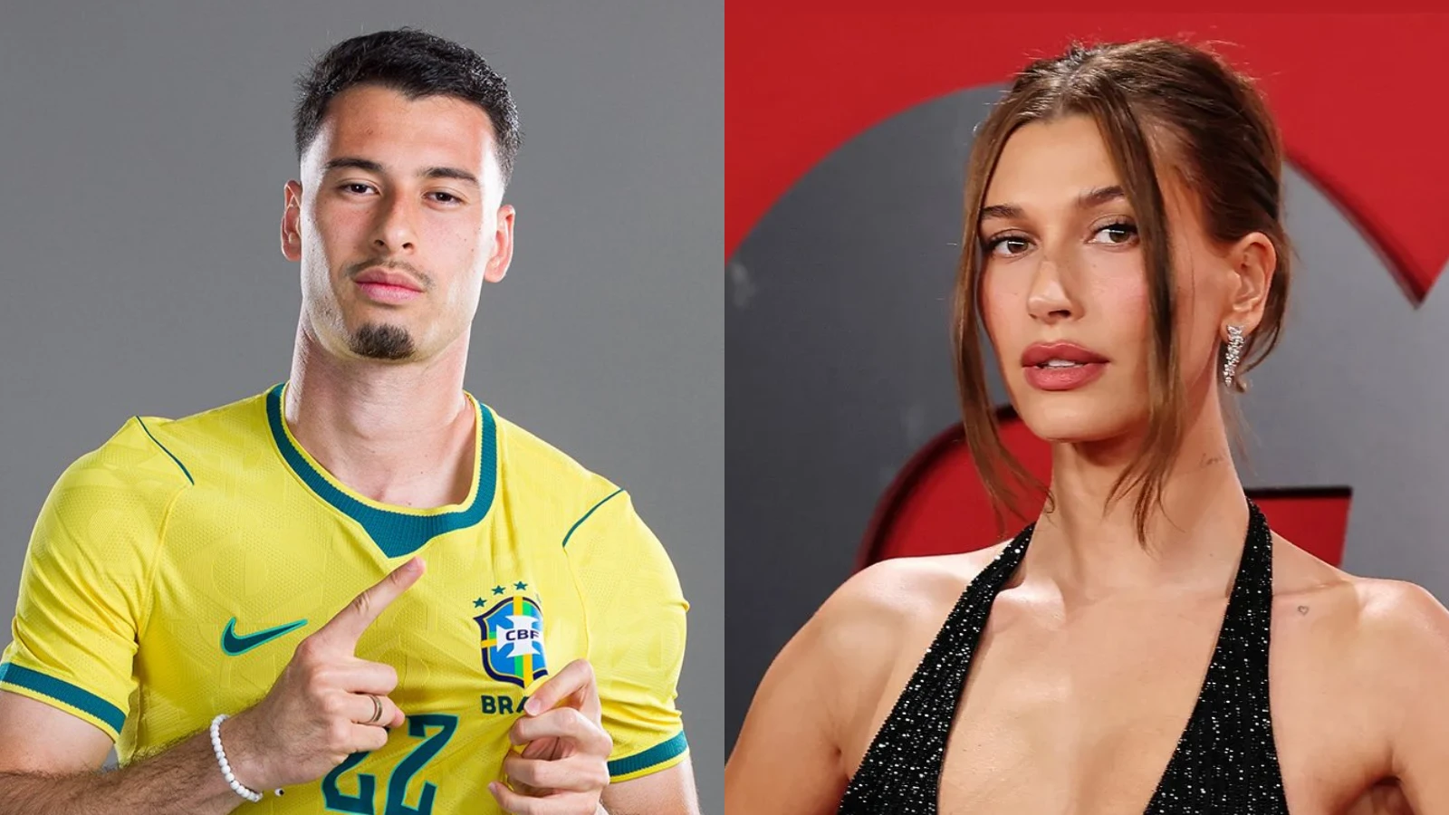 Parecidos? Fãs apontam semelhança entre Gabriel Martinelli e Hailey Bieber