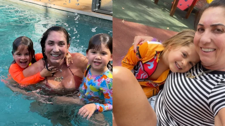 Mãe de Virginia diverte fãs ao passar tarde com filhos da influencer; veja