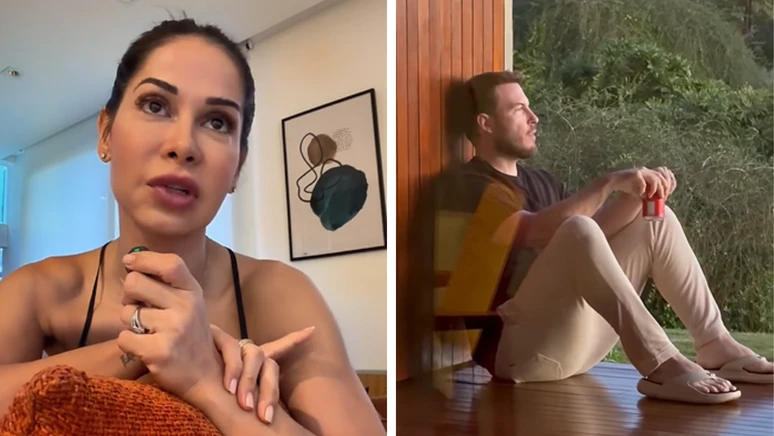 Após Maíra Cardi proibir refrigerante em casa, Thiago Nigro aparece bebendo ‘coquinha’ e diz não querer 'guerra'