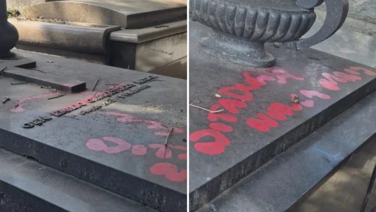 Túmulo de ex-presidente da ditadura é vandalizado no Rio; entenda
