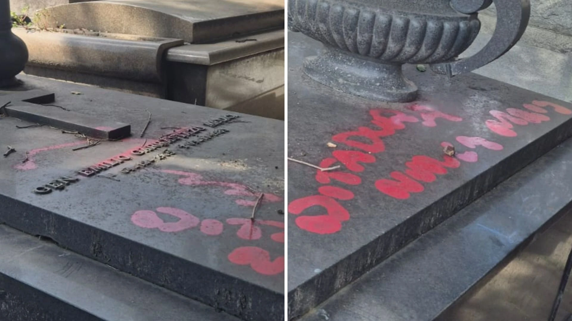 Túmulo de ex-presidente da ditadura é vandalizado no Rio; entenda