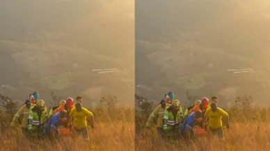 Mulher fica ferida após cair durante salto de parapente em Brumadinho (MG)