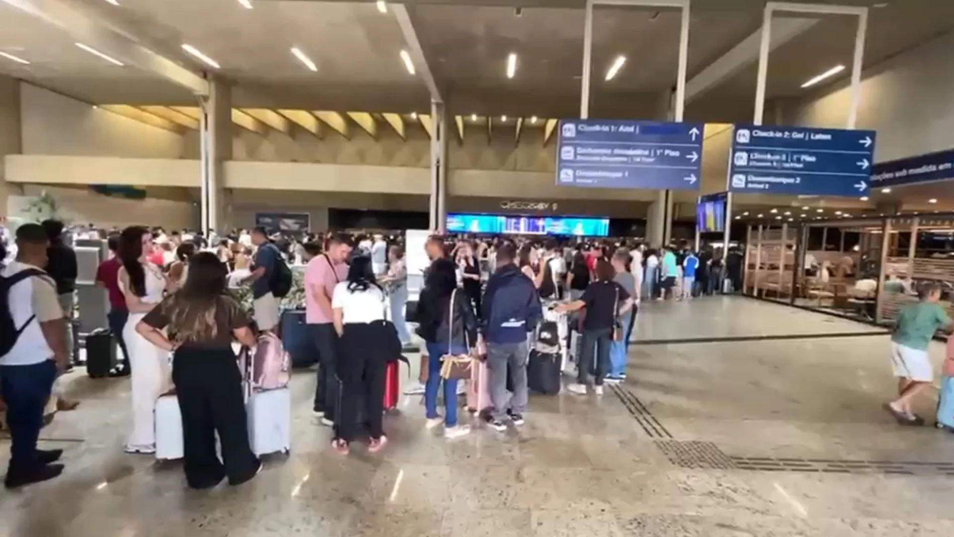Vídeo: Aeroporto de BH tem voos cancelados após problemas na pista