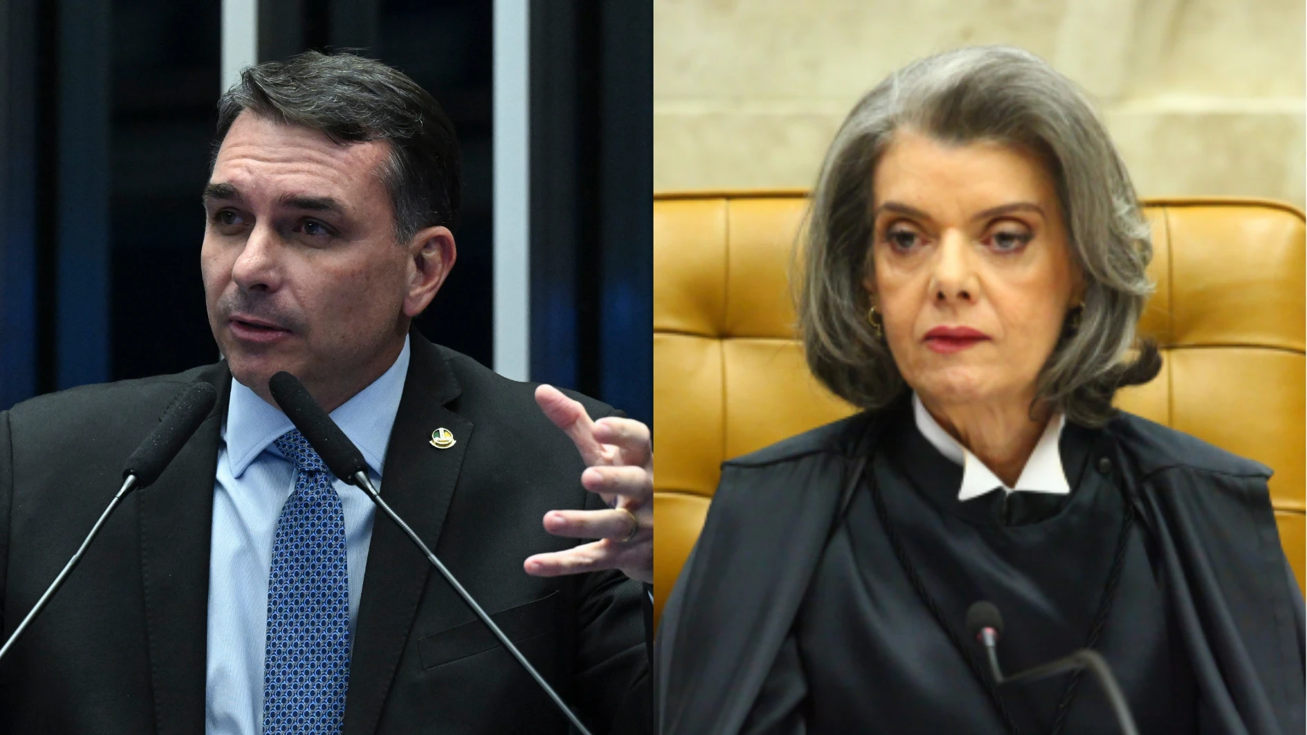 Flávio cobra voto de Cármen Lúcia a favor de investigação contra Moraes
