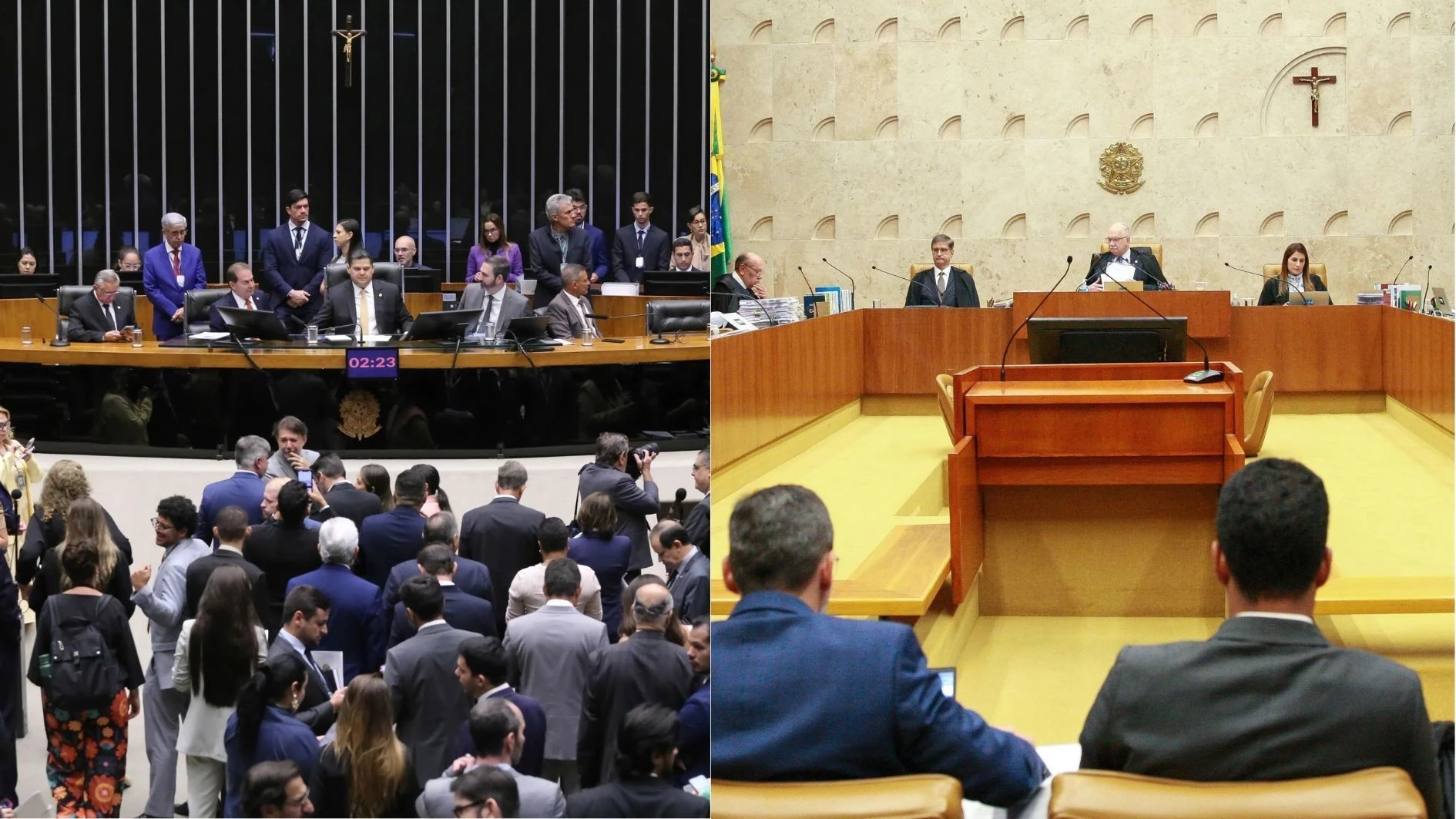 Futura: 64,4% desaprovam Congresso, enquanto 62,6% reprovam STF