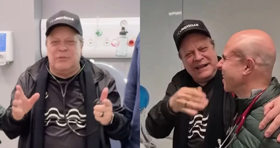 Chico Pinheiro celebra última sessão de quimioterapia: 