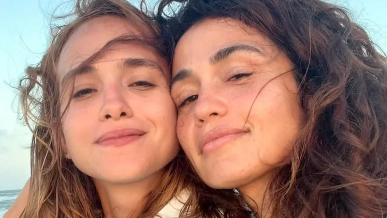 Em clima de romance, Nanda Costa prestigia Emilie Rey no Rock in Rio