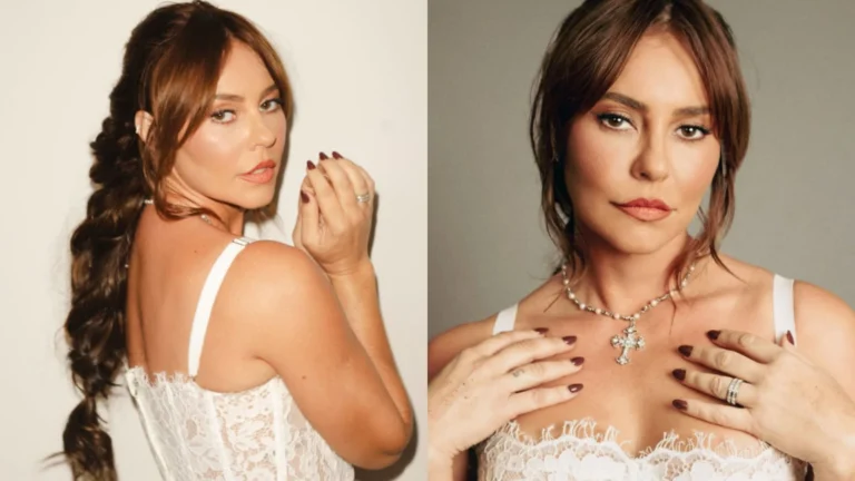 Paolla Oliveira posta foto com vestido de renda transparente e fãs elogiam