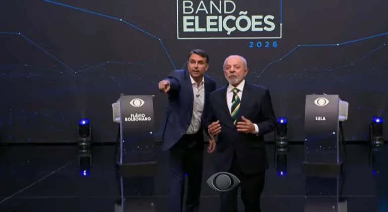 Debate tem gritaria e interrupção nas considerações finais de Lula e Flávio