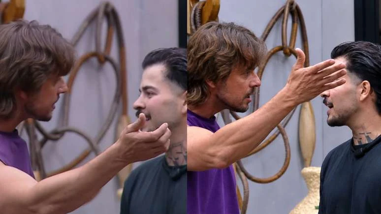 'A Fazenda 18': Daniel Erthal se revolta e protagoniza barraco com Jottapê