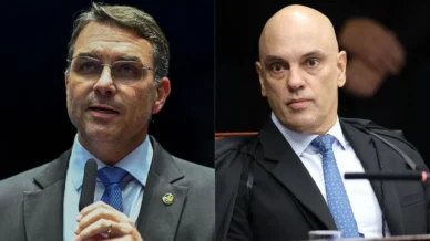 Inquérito contra Flávio sob relatoria de Moraes acende alerta em campanha