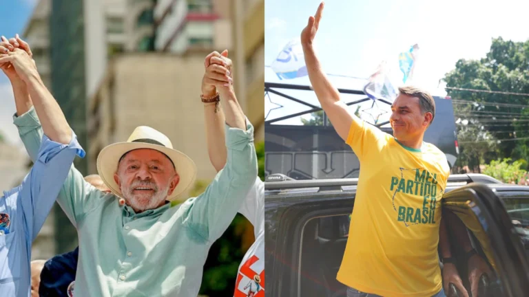 Na capital paulista, Lula tem 46,58% dos votos no 1º turno e Flávio, 42,13%