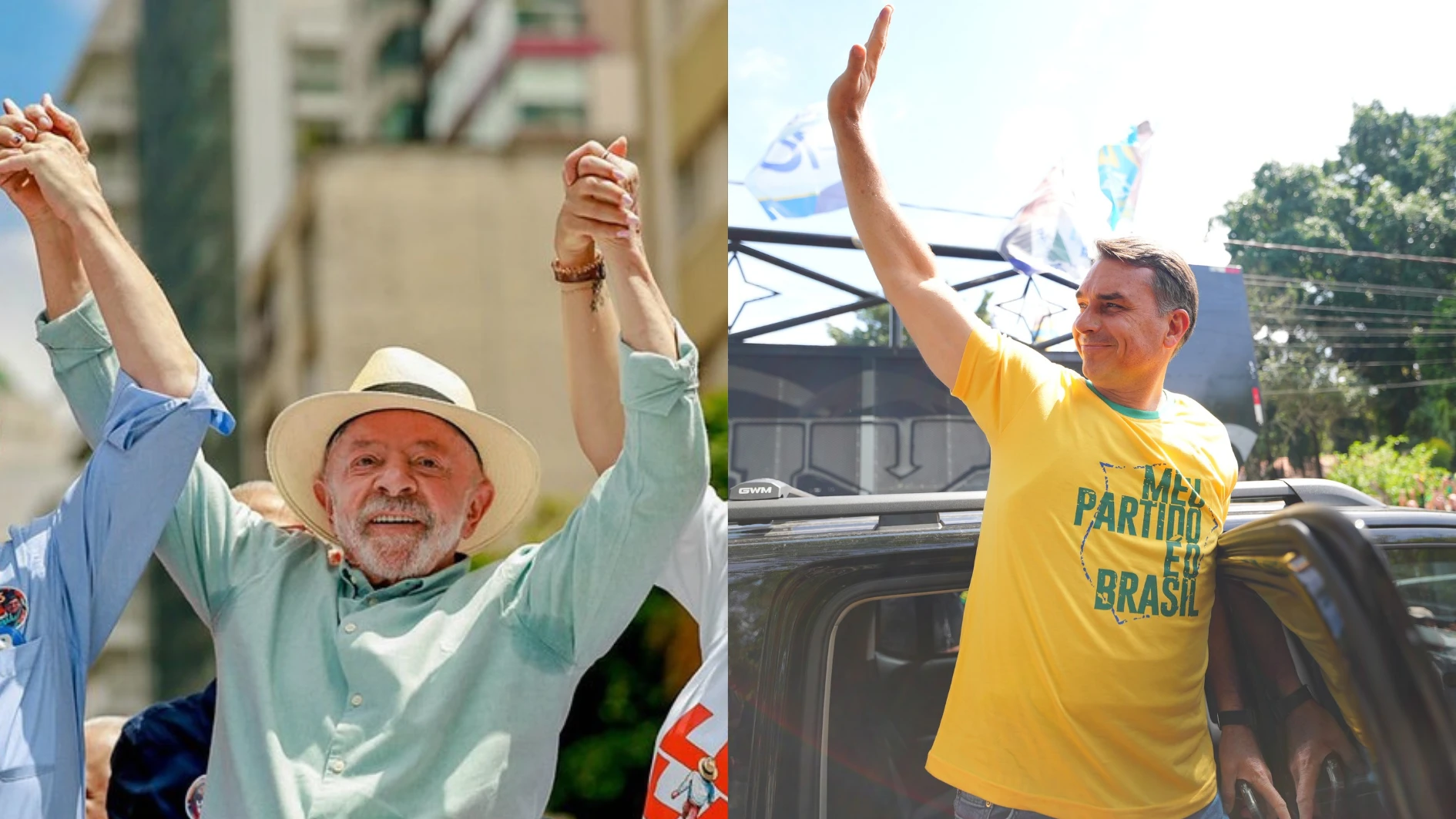 Na capital paulista, Lula tem 46,58% dos votos no 1º turno e Flávio, 42,13%